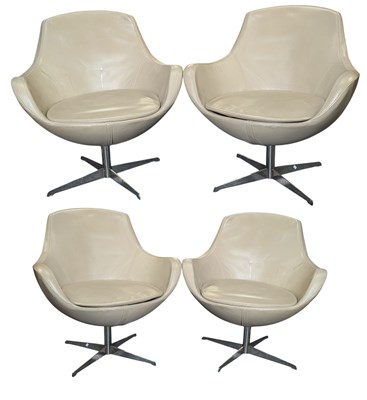 Lot 506 - GRASSOLER ROSETTA - MATCHING SET OF FOUR SPANISH DESIGNER EGG CHAIRS