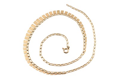 Lot 158 - 9CT GOLD FRINGE NECKLACE CHAIN
