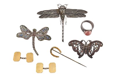 Lot 173 - COLLECTION OF SILVER WHITE METAL JEWELLERY