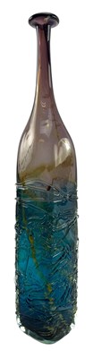 Lot 84 - ERIC DOBSON FOR MDINA - 1970S STUDIO ART GLASS BOTTLE VASE