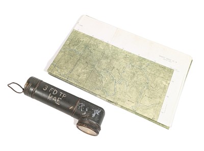 Lot 364 - VIETNAM WAR ANGLE TORCH & MAP