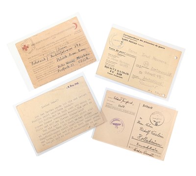 Lot 183 - WWII SECOND WORLD WAR GERMAN POW LETTERS