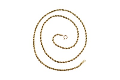 Lot 463 - GOLD ROPETWIST CHAIN NECKLACE