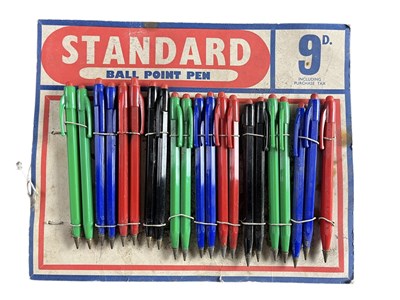 Lot 251 - STANDARD BALL POINT PEN - MID CENTURY SHOP DISPLAY ADVERTISEMENT
