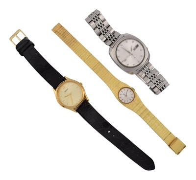 Lot 447 - 20TH CENTURY TISSOT STYLIST & TWO GENTLEMAN'S SEIKO WRISTWATCHES