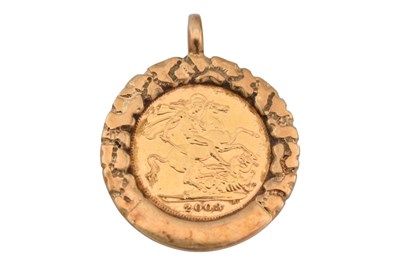 Lot 336 - 2003 HALF SOVEREIGN IN YELLOW METAL MOUNT