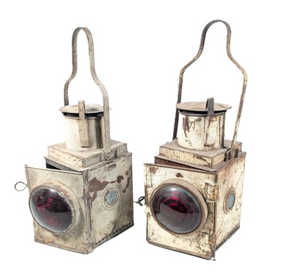 Lot 209 - RAILWAYANA - X2 BRITISH RAILWAYS WESTERN REGION SIGNAL LAMP