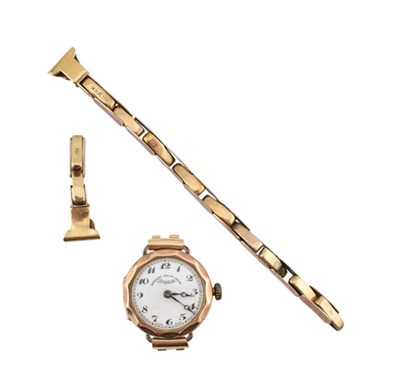Lot 287 - HALLMARKED 9CT GOLD LADIES WRISTWATCH