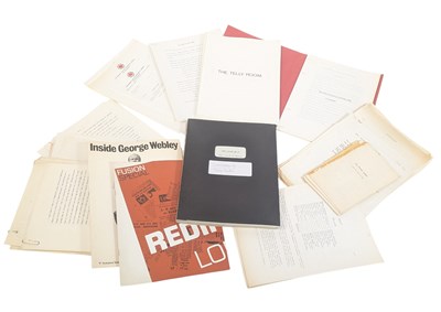 Lot 268 - SID COLIN COLLECTION - VARIOUS SCRIPTS & DOCUMENTS