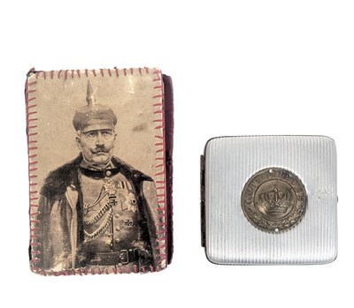 Lot 302 - WWI FIRST WORLD WAR GERMAN CIGARETTE CASE & DIARY