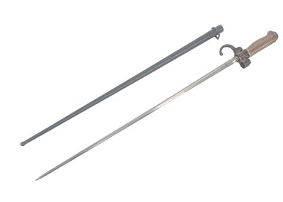 Lot 231 - 19TH CENTURY FRENCH LEBEL RIFLE BAYONET