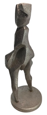 Lot 146 - MID CENTURY 1960S ALUMINIUM COATED ABSTRACT FIGURE SIGNED ROBIN BAULKETT, 1968