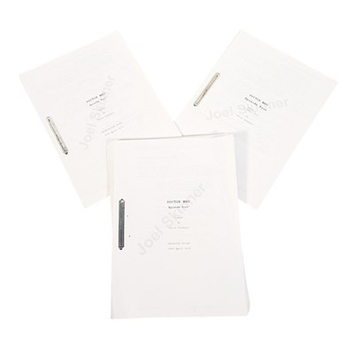 Lot 196 - DOCTOR WHO - THE POWER OF THREE (2012)- 3X ORIGINAL PRODUCTION AND DRAFT SCRIPTS