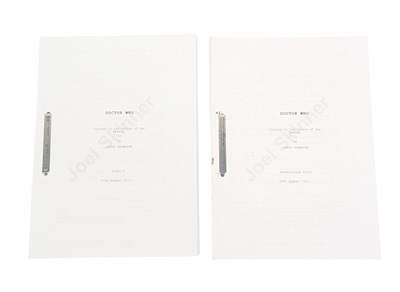 Lot 343 - DOCTOR WHO - JOURNEY TO THE CENTRE OF THE TARDIS (2013) - 2X ORIGINAL DRAFT SCRIPTS