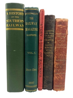Lot 153 - RAILWAY INTEREST 1897-1936 A COLLECTION OF BOOKS AND RAILWAY TIMETABLES