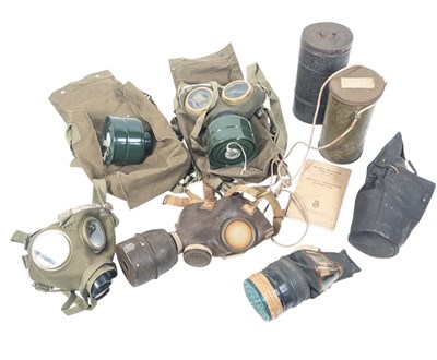Lot 387 - COLLECTION OF ASSORTED RESPIRATOR GAS MASKS