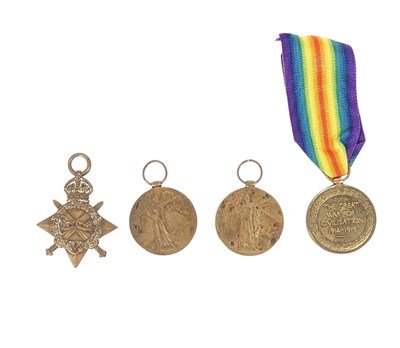Lot 384 - COLLECTION OF FIRST WORLD WAR MEDALS