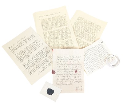 Lot 38 - WOLF HALL (2024) - REBEL ARMY PRODUCTION PROP LETTER AND OTHER