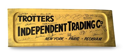 Lot 390 - ONLY FOOLS & HORSES - CAST SIGNED TROTTER VAN PANEL