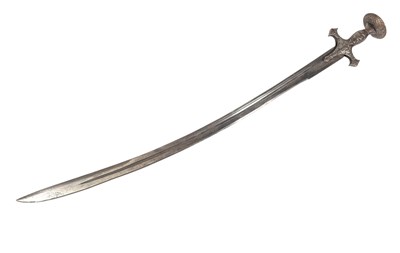 Lot 49 - 19TH CENTURY INDIAN TULWAR SWORD