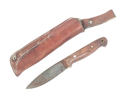 Lot 111 - VINTAGE DAMASCUS STEEL KNIFE