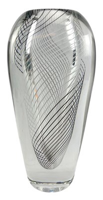 Lot 135 - VICKE LINDSTRAND FOR KOSTA BODA - SWEDISH SPIRAL VASE