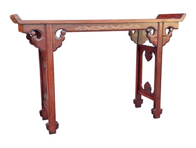 Lot 988 - 20TH CENTURY CHINESE HARDWOOD ALTAR STYLE HALL TABLE