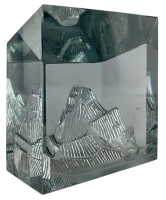 Lot 201 - LARS BÖRNESSON / RUNE STRAND FOR STROMBERG - SWEDISH GLASS ICEBERG