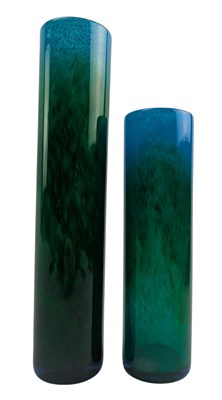 Lot 303 - J. O. LAKE FOR EKENAS - PAIR OF 1970S SWEDISH ART GLASS VASES
