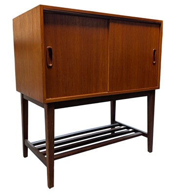 Lot 265 - RUD THYGESEN & JOHNNY SORENSEN FOR H.G. MOBLER - TEAK RECORD CABINET