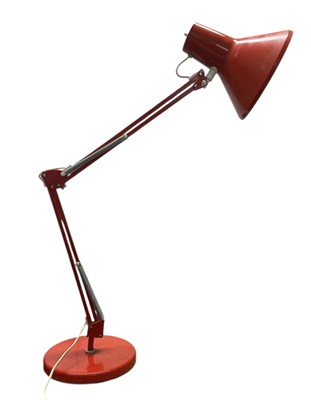 Lot 284 - HCF DENMARK - A MID CENTURY DANISH MODERN DESIGN ANGLEPOISE DESK LAMP