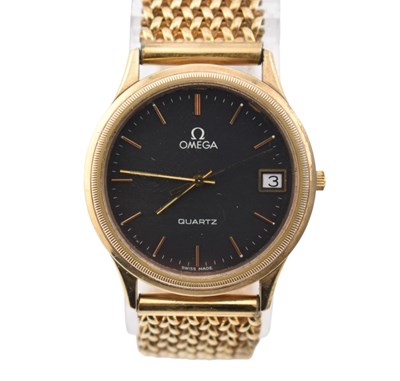 Lot 7 - 1970S HALLMARKED 9CT GOLD OMEGA DE VILLE WRISTWATCH