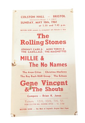 Lot 9 - THE ROLLING STONES - BRISTOL COLSTON HALL - ORIGINAL FLYER / HANDBILL