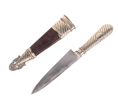 Lot 86 - SILVER PLATE ARGENTINIAN GAUCHO KNIFE