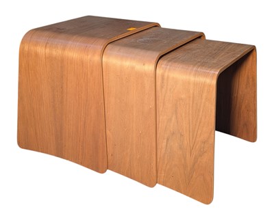 Lot 529 - HABITAT - SET OF EARLY 2000S BENTWOOD NEST OF TABLES