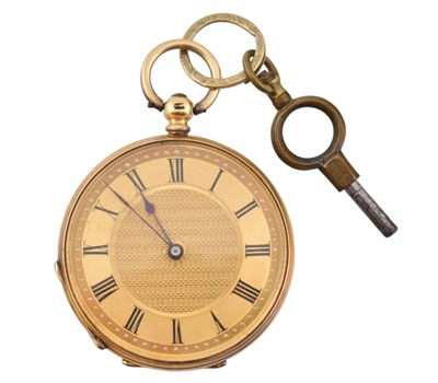 Lot 102 - EARLY 20TH CENTURY 18CT GOLD FOB POCKET WATCH
