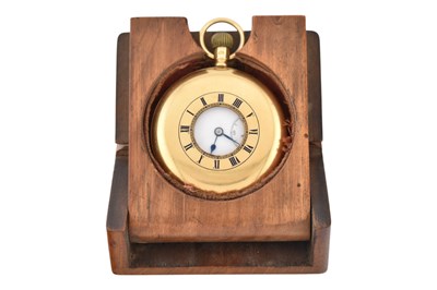 Lot 45 - EARLY 20TH CENTURY HALLMARKED 18CT GOLD HALF HUNTER POCKET WATCH