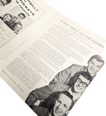 Lot 99 - ROCK N ROLL - BUDDY HOLLY - ORIGINAL 1958 PROGRAMME FROM BRISTOL