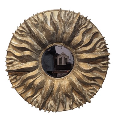 Lot 294 - ALAN WALLIS DESIGNS - LARGE CONTEMPORARY SUNBURST WALL MIRROR