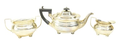 Lot 9 - 20TH CENTURY GEORGE V HALLMARKED SILVER TEA SERVICE