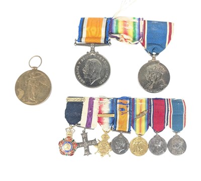 Lot 23 - WWI FIRST WORLD WAR MEDAL GROUP & MINIATURES