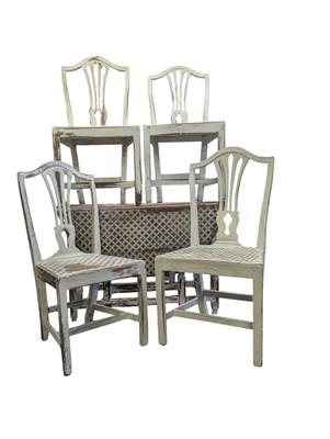 Lot 994 - 19TH CENTURY VICTORIAN GATE LEG DROP LEAF TABLE & FOUR CHAIRS