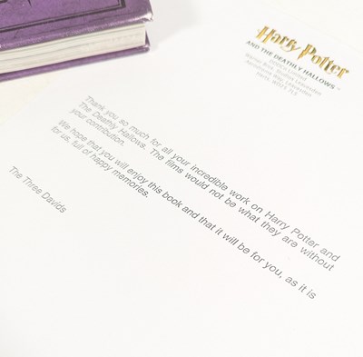 Lot 12 - HARRY POTTER AND THE DEATHLY HALLOWS - ORIGINAL CREW BOOK