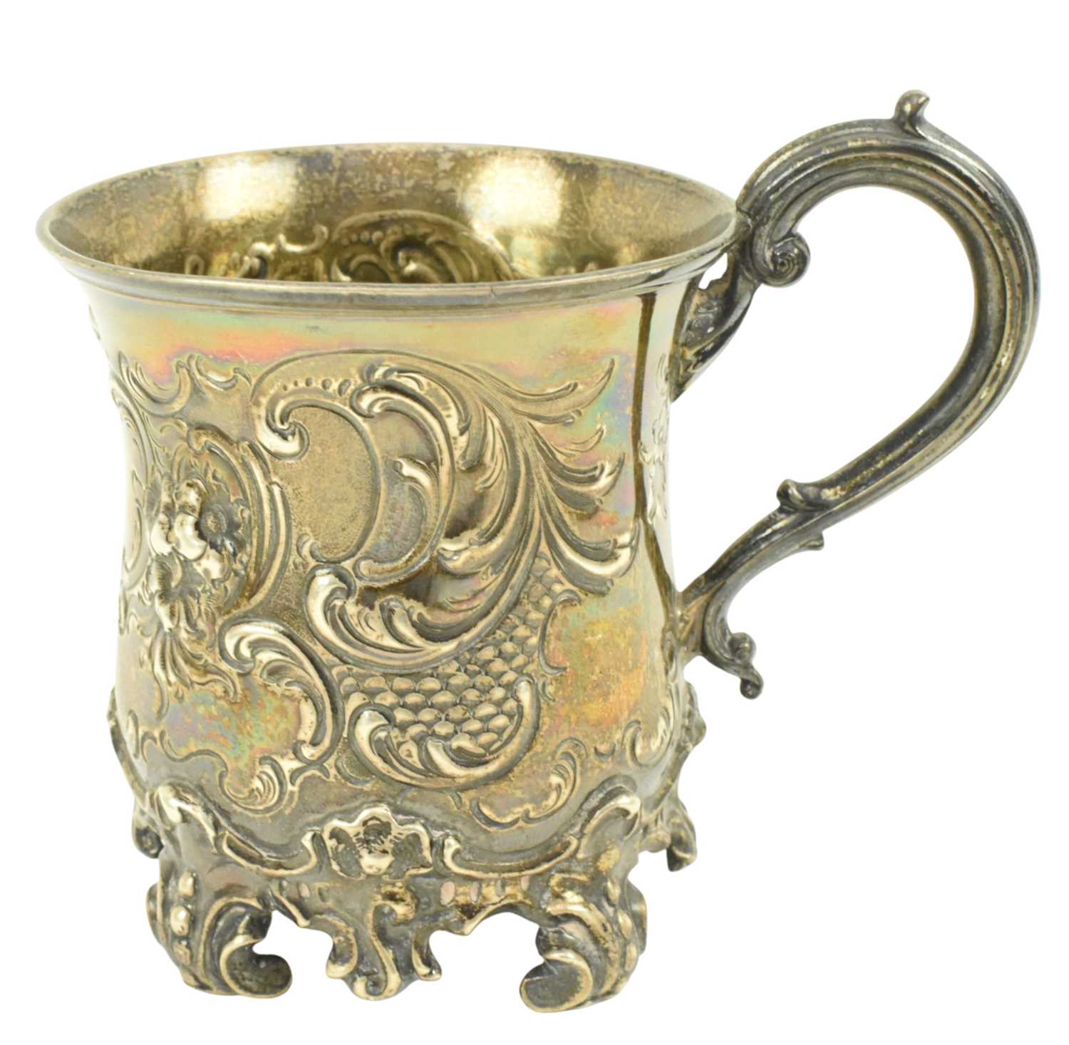 Lot 24 - 19TH CENTURY VICTORIAN HALLMARKED SILVER MUG