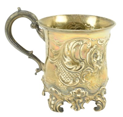 Lot 24 - 19TH CENTURY VICTORIAN HALLMARKED SILVER MUG