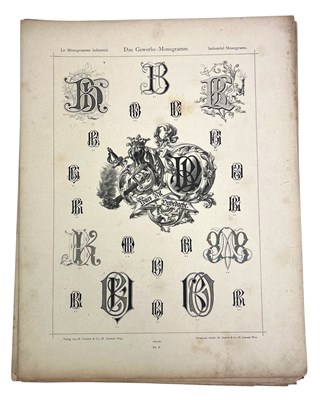 Lot 141 - GERLACH, MARTIN - [1881] DAS GEWERBE-MONOGRAMM, LE MONOGRAMME INDUSTRIEL