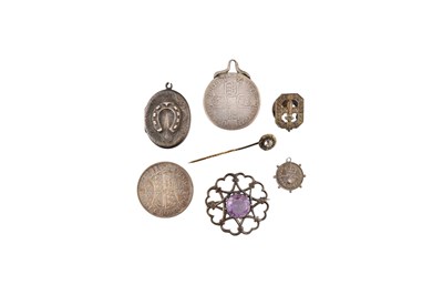 Lot 373 - COLLECTION OF SILVER & ANTIQUE JEWELLERY