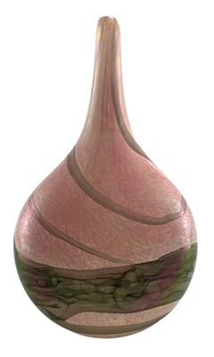 Lot 39 - MDINA - LOLLIPOP STRATA DESIGN GLASS VASE