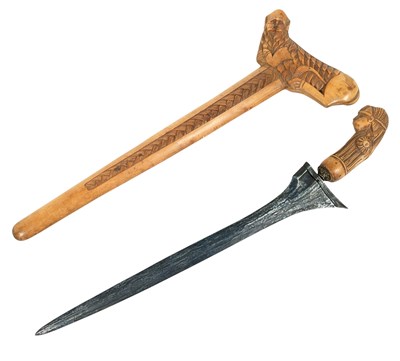 Lot 454 - VINTAGE SOUTH EAST ASIAN KRIS DAGGER