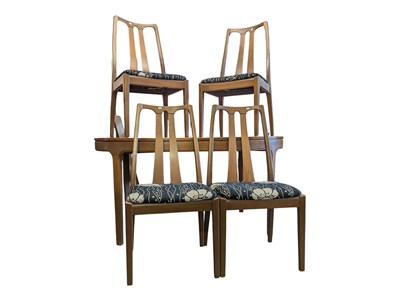 Lot 562 - NATHAN FURNITURE - MID CENTURY TEAK WOOD DINING TABLE AND CHAIRS